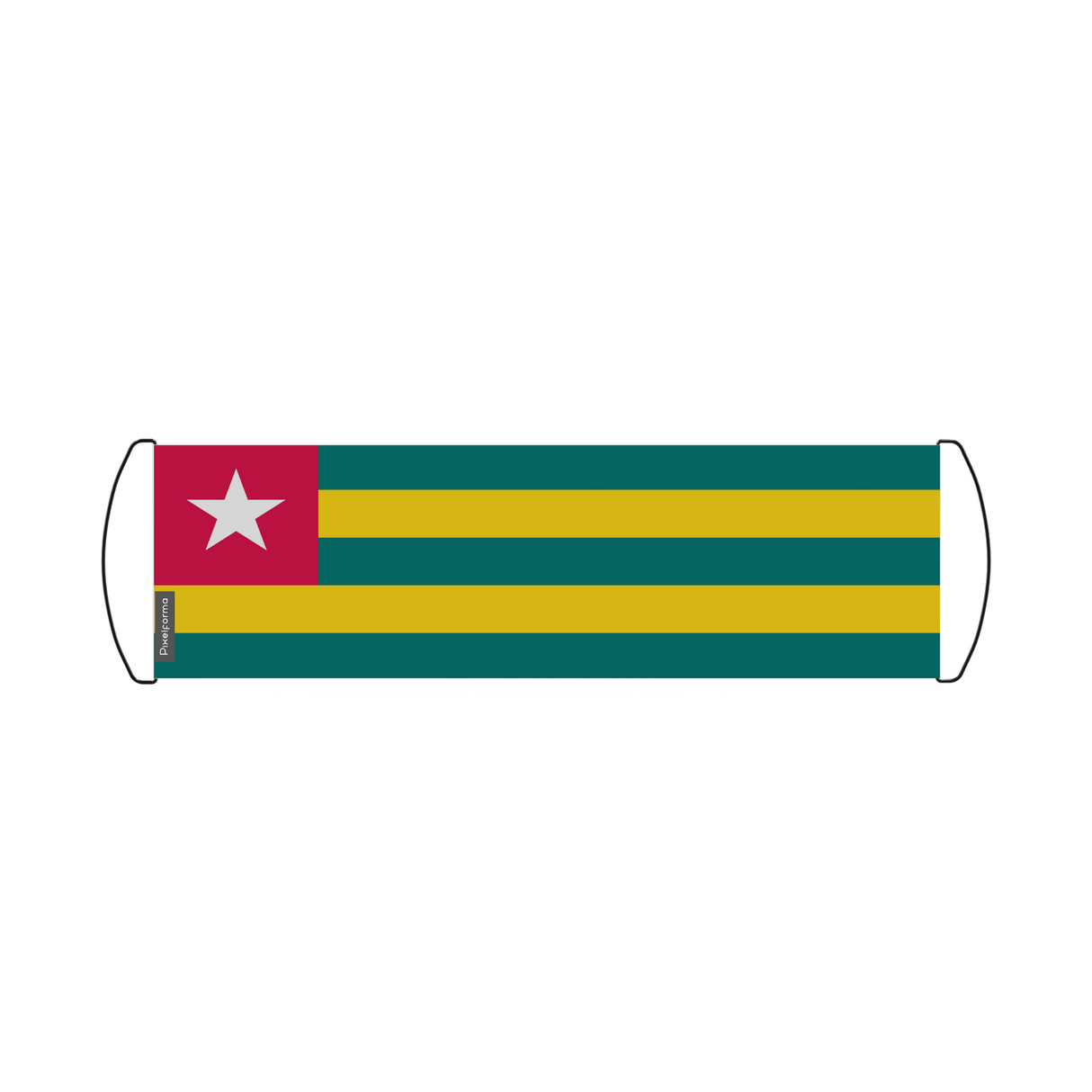 Scrolling Banner Flag of Togo 