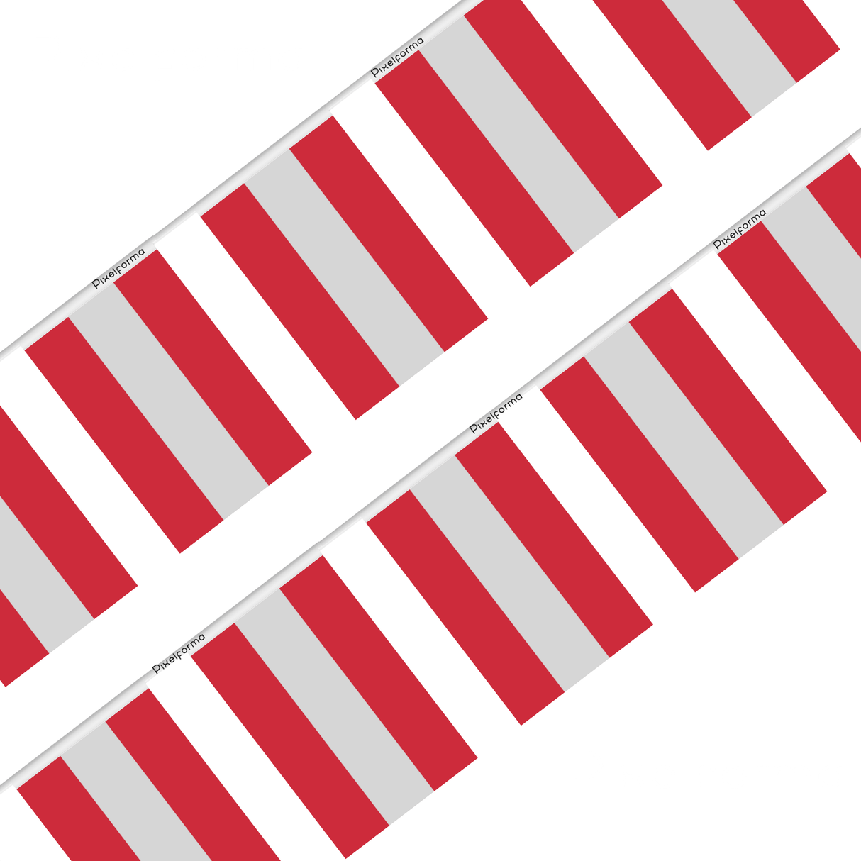 Austria Flag Garland in several sizes