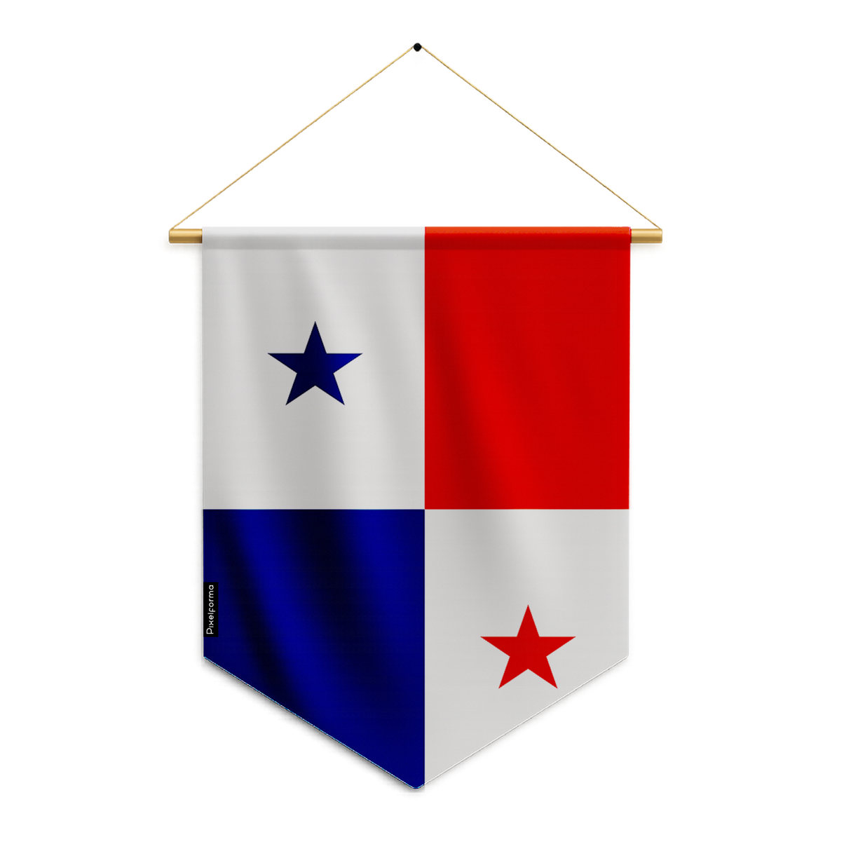 Panama flag pennant to hang in polyester