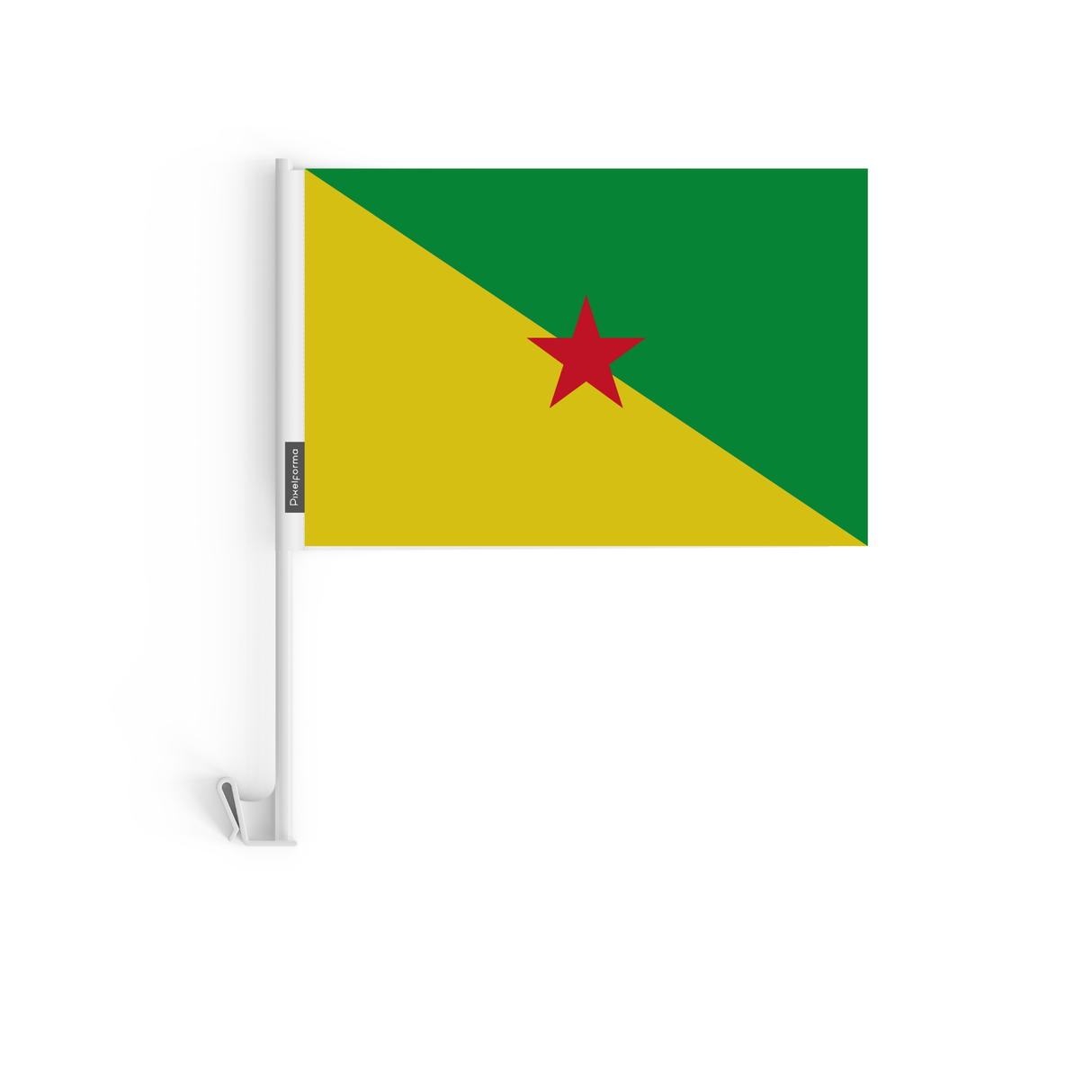 Drapeau voiture de la Guyane en polyester