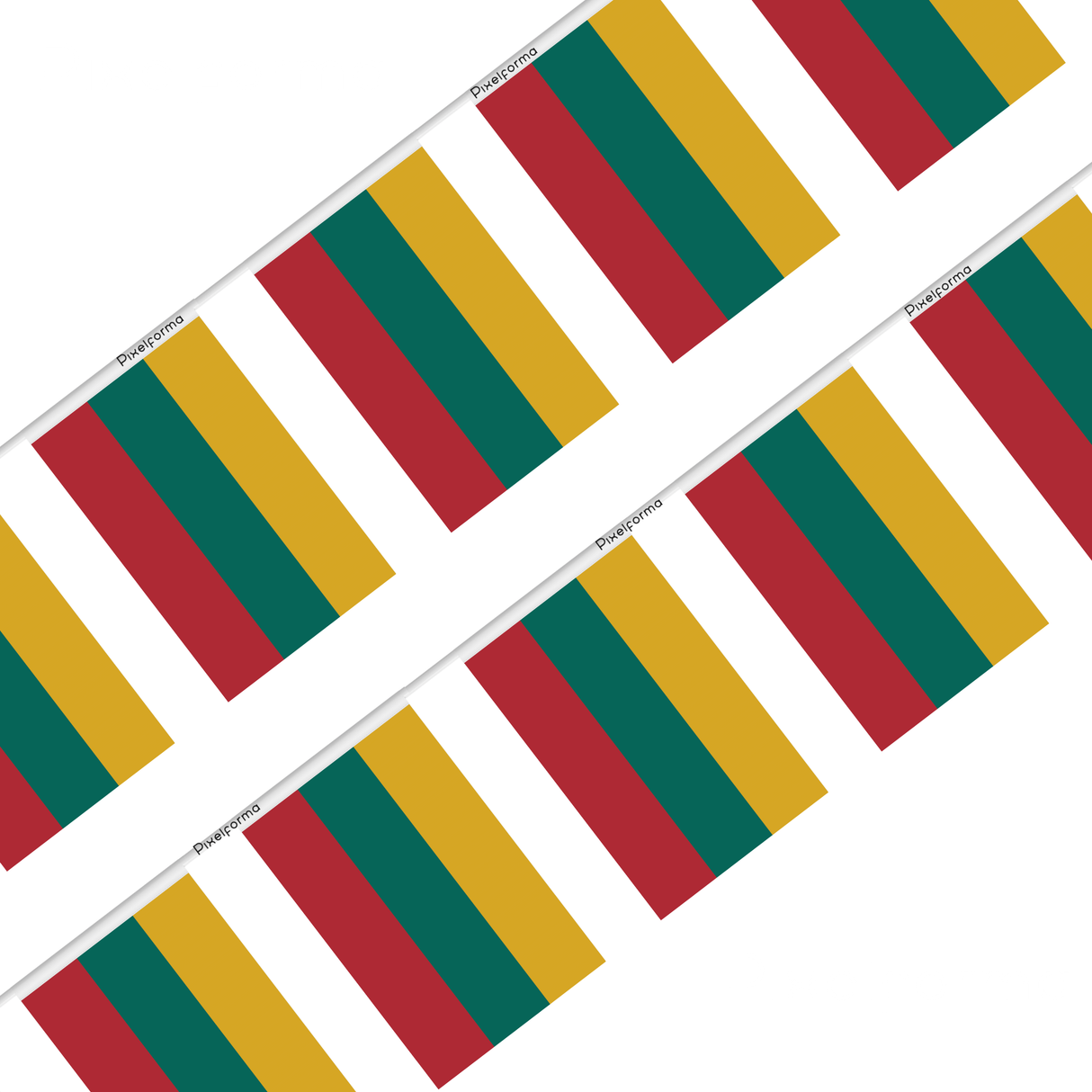 Lithuania Flag Garland in several sizes