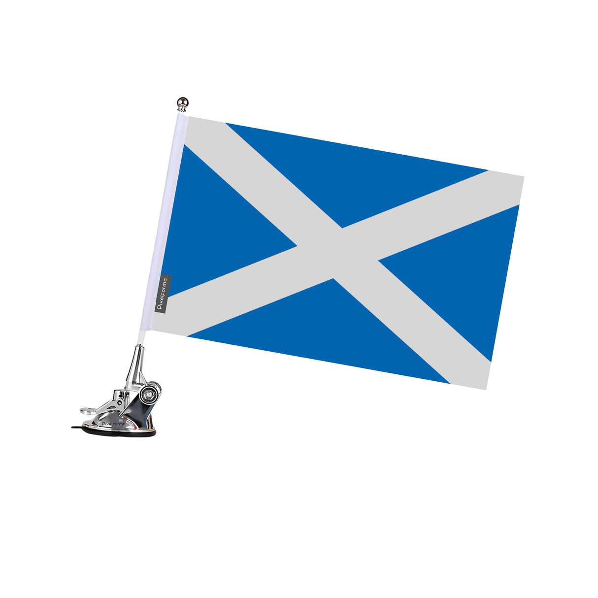 Poste de ventosa con bandera de Escocia