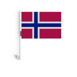 Drapeau voiture du Svalbard et de Jan Mayen en polyester