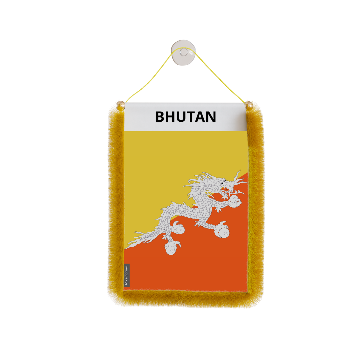 Bhutan Flag Car Pennant