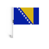 Drapeau voiture de la Bosnie-Herzégovine en polyester