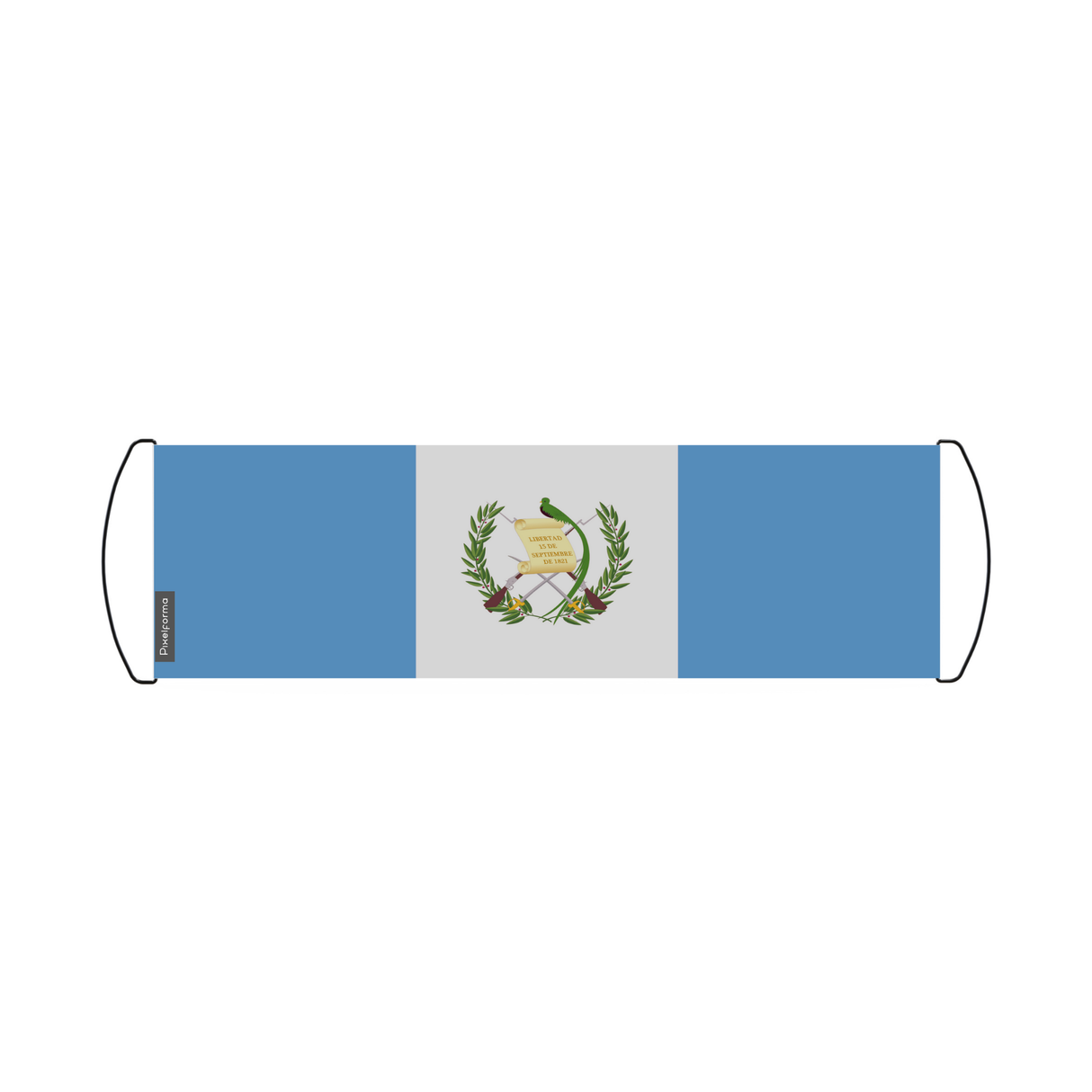 Scrolling Banner Flag of Guatemala 