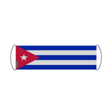 Cuba Flag Scroll Banner 