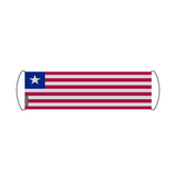 Liberia Flag Scroll Banner 