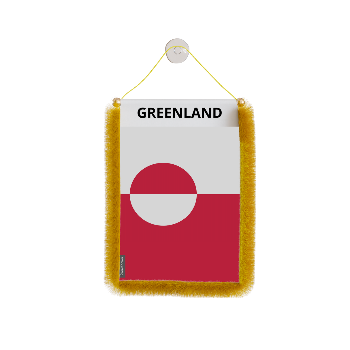 Greenland Flag Car Pennant