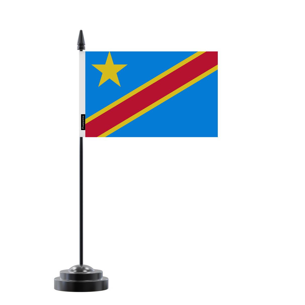 Bandera de mesa de la República Democrática del Congo 