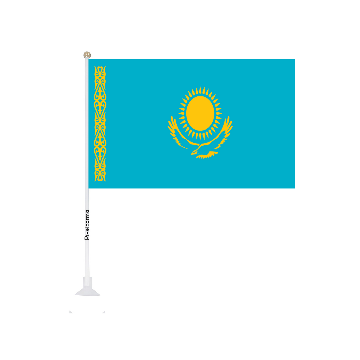 Mini drapeau ventouse Drapeau du Kazakhstan