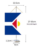 Fanion Table Drapeau de Saint-Martin en Polyester