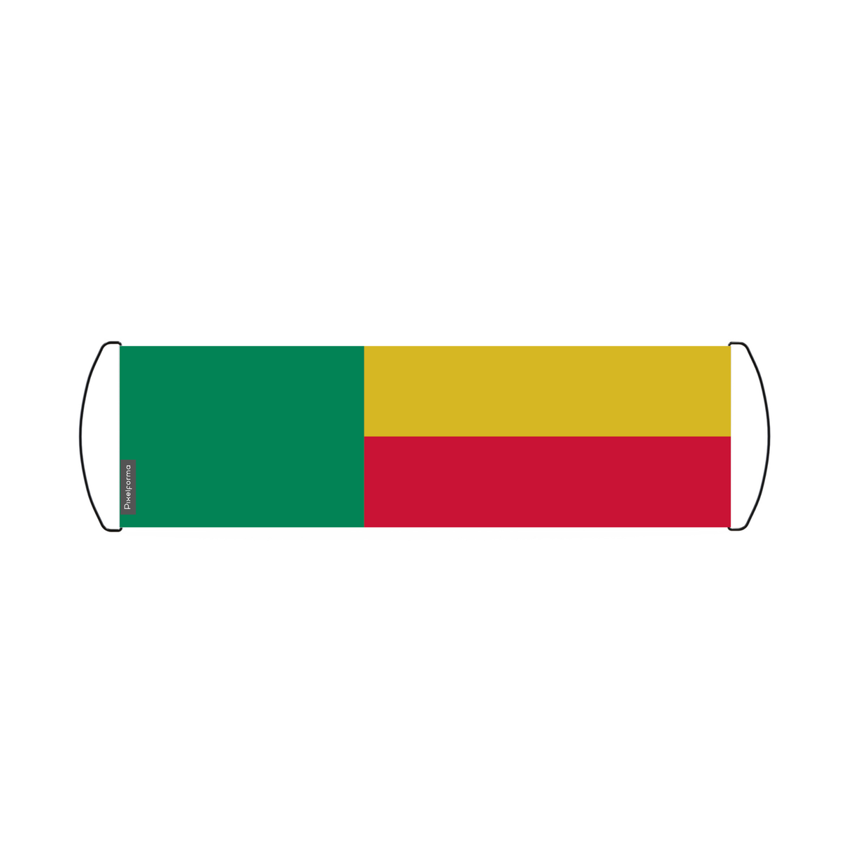 Benin Flag Scroll Banner 