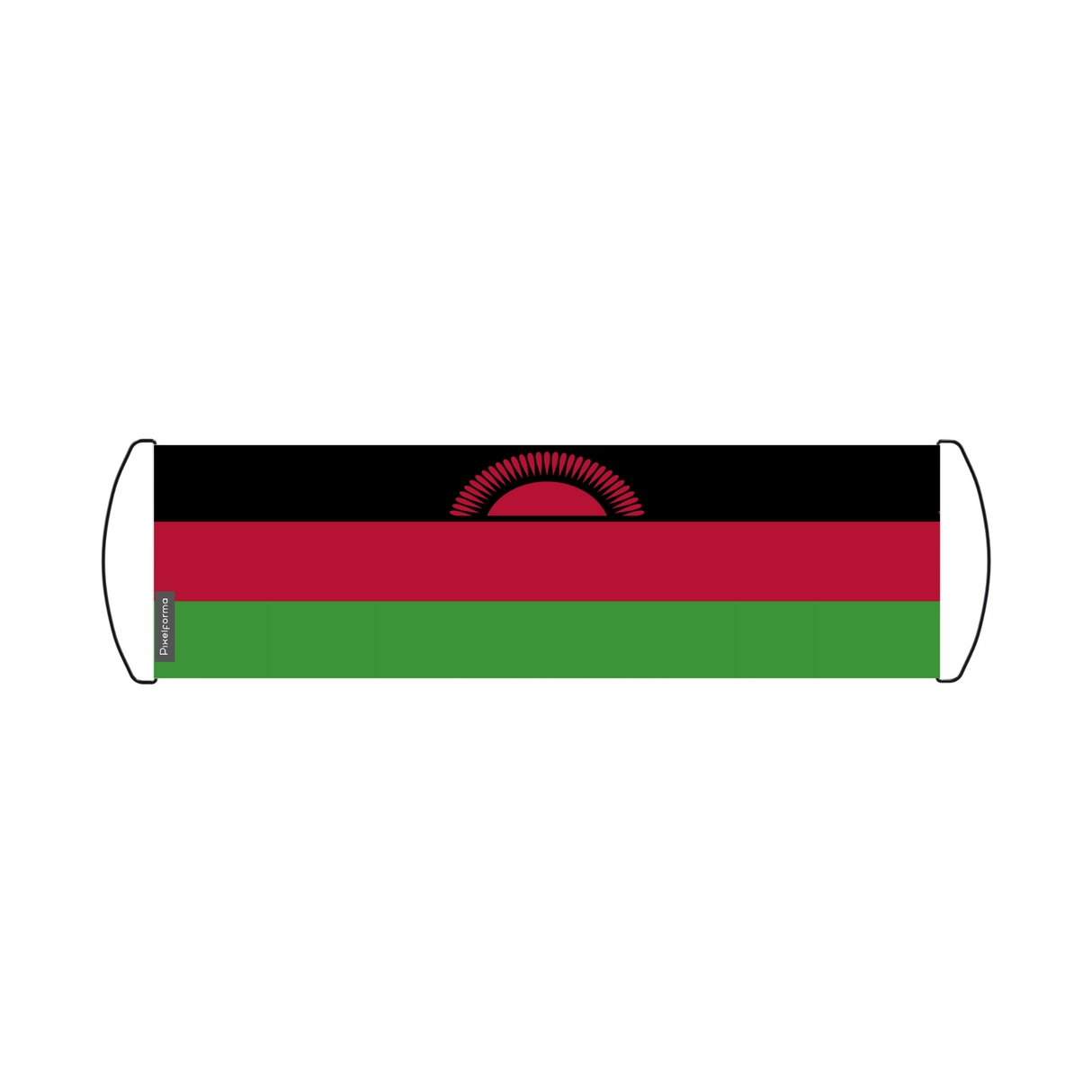 Scrolling Banner Flag of Malawi 