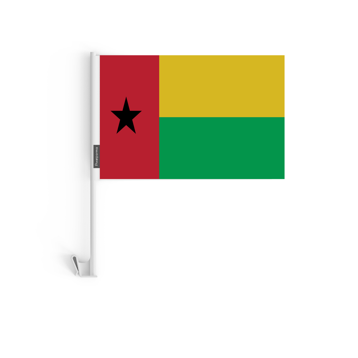 Drapeau voiture de la Guinée-Bissau en polyester