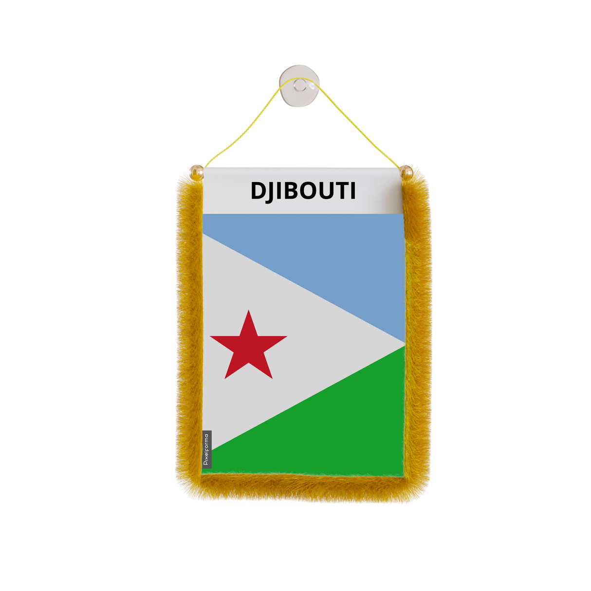 Djibouti Flag Car Pennant