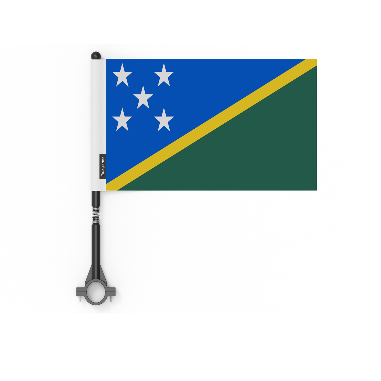 Bicycle flag of Solomon Islands, polyester country