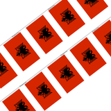 Albania Flag Garland in several sizes