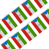 Equatorial Guinea Flag Garland in several sizes