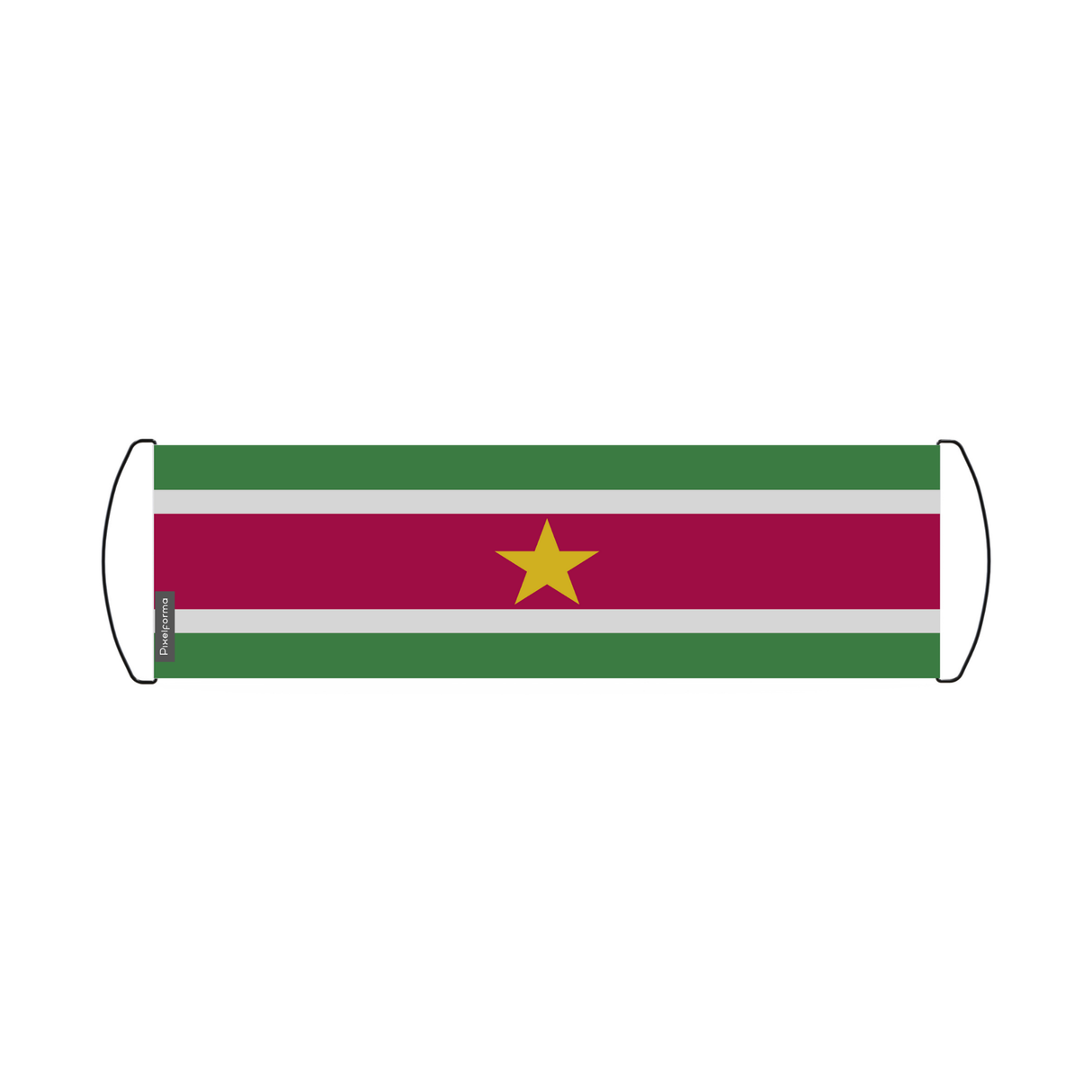 Banner de desplazamiento de bandera de Surinam 