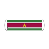 Banner de desplazamiento de bandera de Surinam 