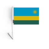 Rwanda adhesive flag 