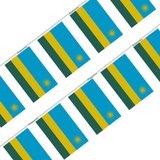 Rwanda Flag Garland in several sizes