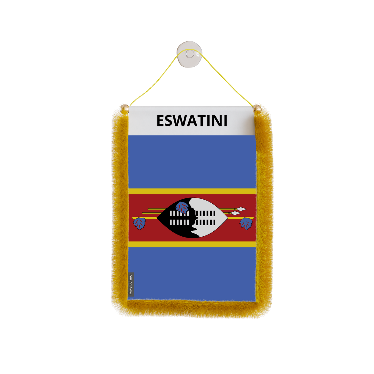 Eswatini Flag Car Pennant