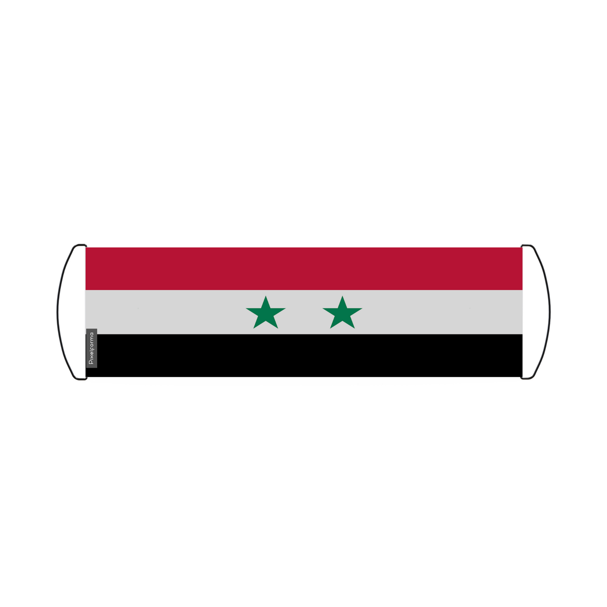 Banner de desplazamiento de bandera de Siria 