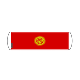 Kyrgyzstan flag scroll banner 