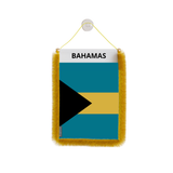 Bahamas Flag Car Pennant