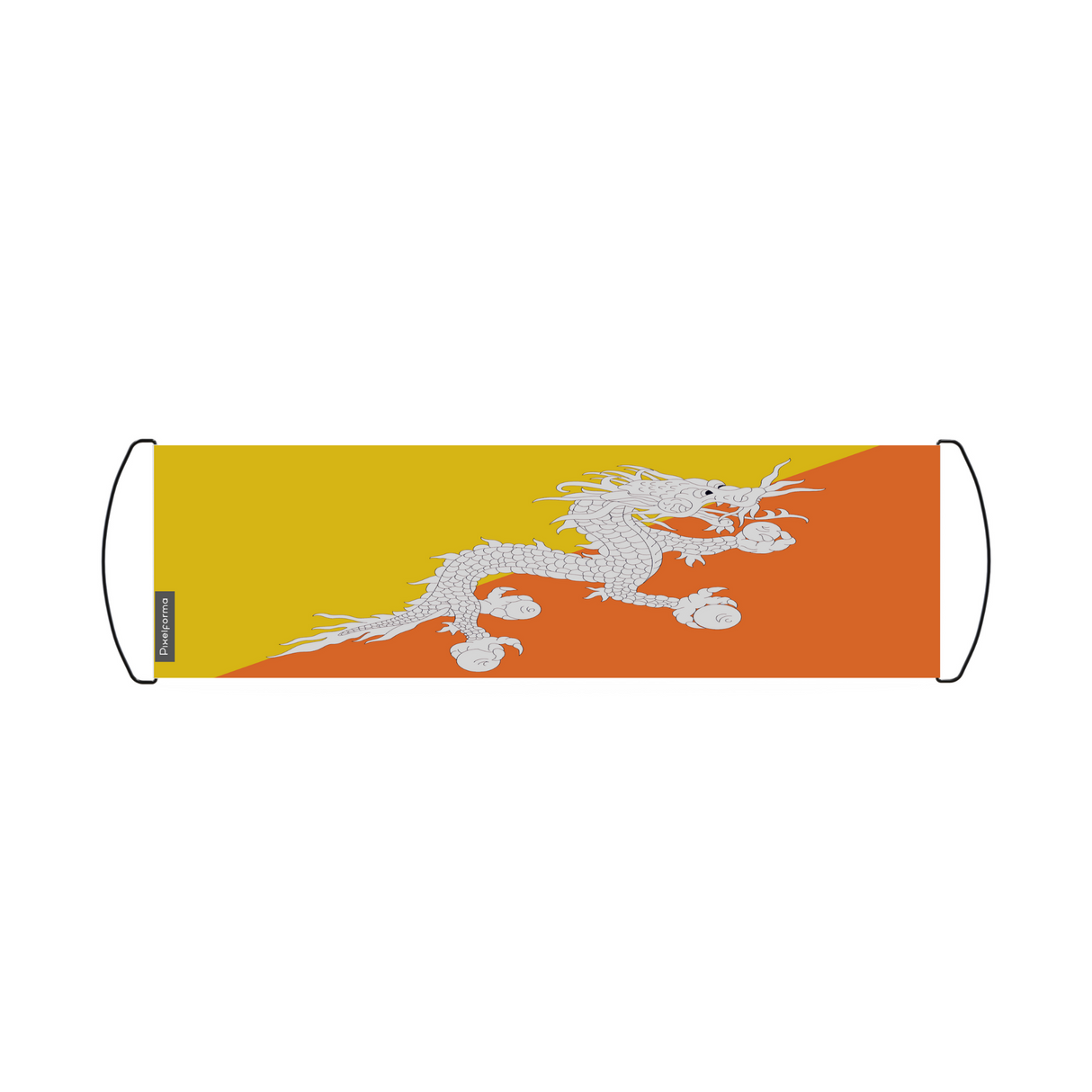 Scrolling Banner Flag of Bhutan