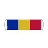 Romania Flag Scroll Banner 