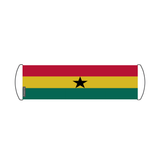 Ghana Flag Scroll Banner 