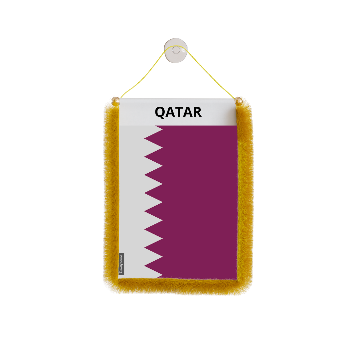 Qatar Flag Car Pennant