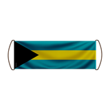 Bahamas Flag Scroll Banner 