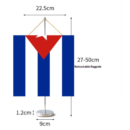 Fanion Table Drapeau Cuba en Polyester