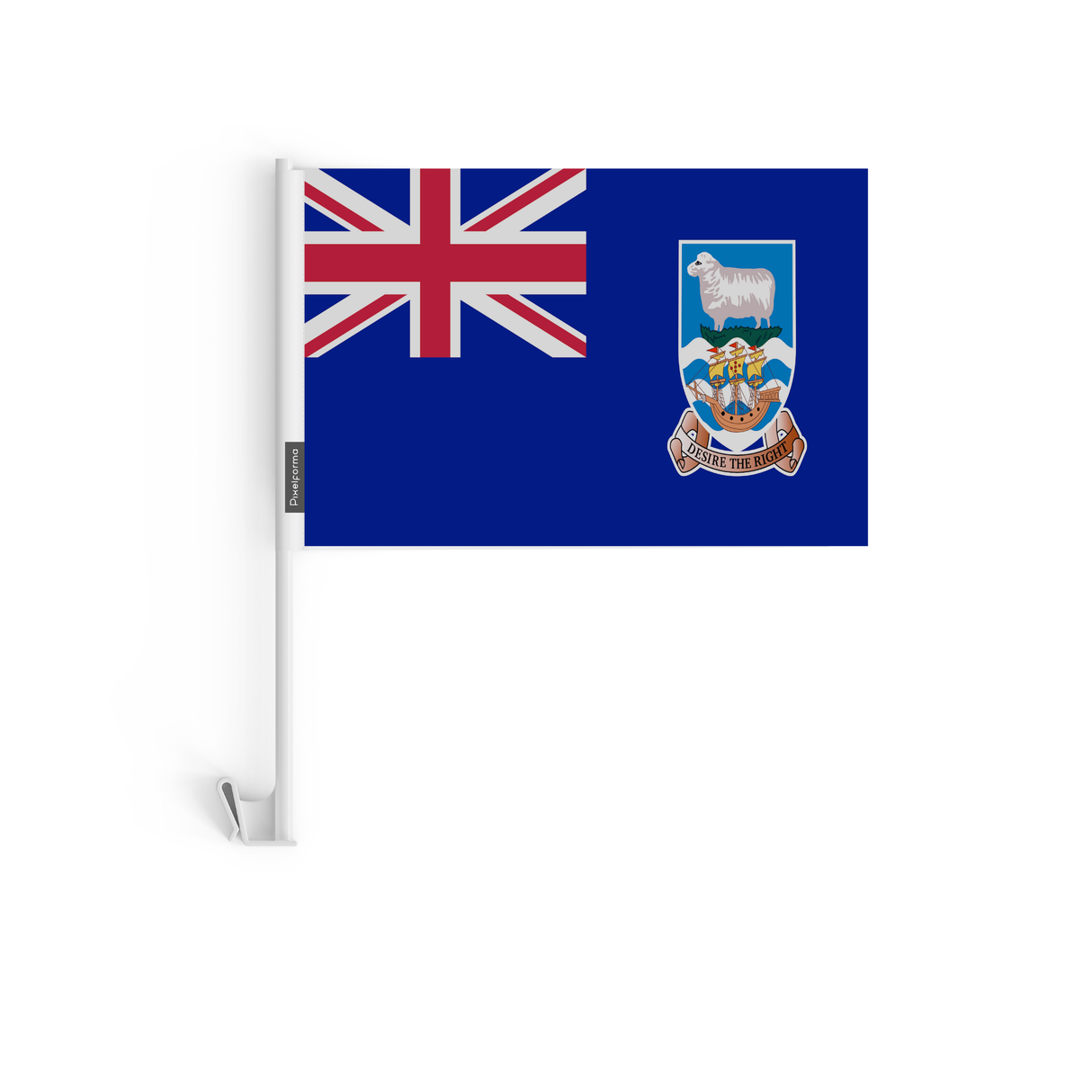 Bandera de coche de poliéster de las Islas Malvinas