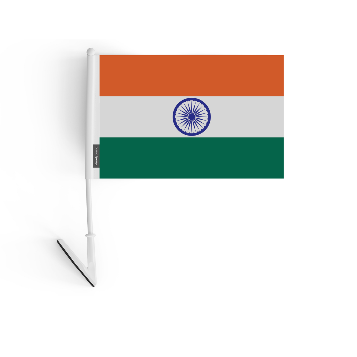 Bandera adhesiva oficial de la India. 