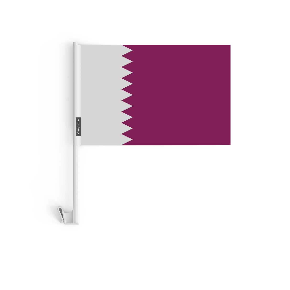 Drapeau voiture du Qatar en polyester