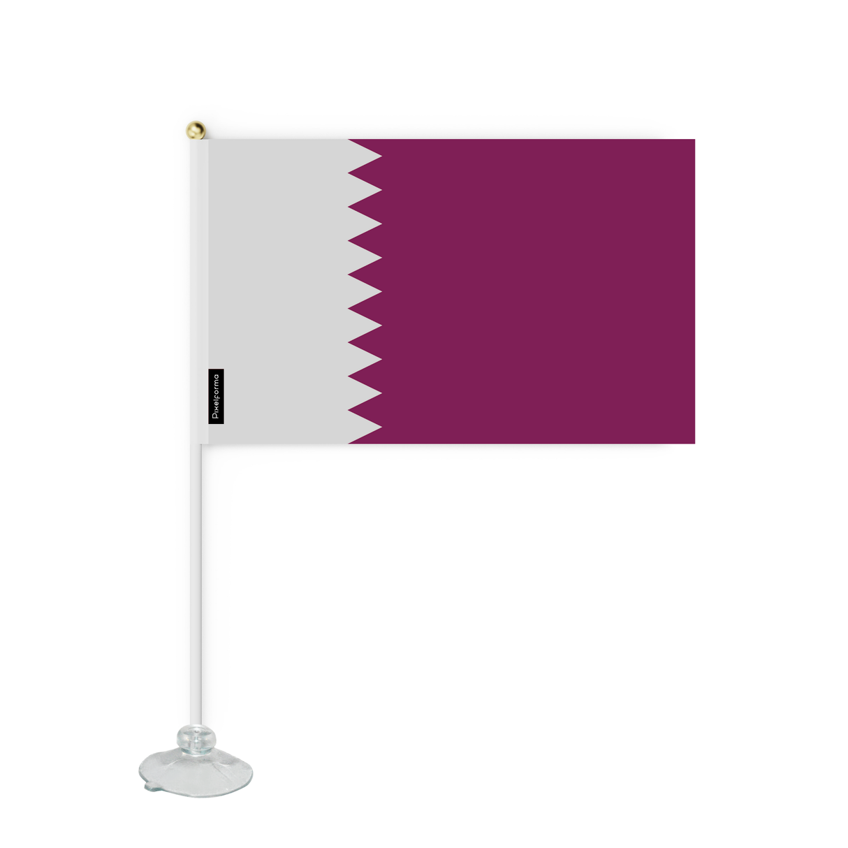 Mini Bandera Ventosa Bandera de Qatar