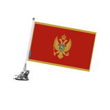 Poste de ventosa con bandera de Montenegro