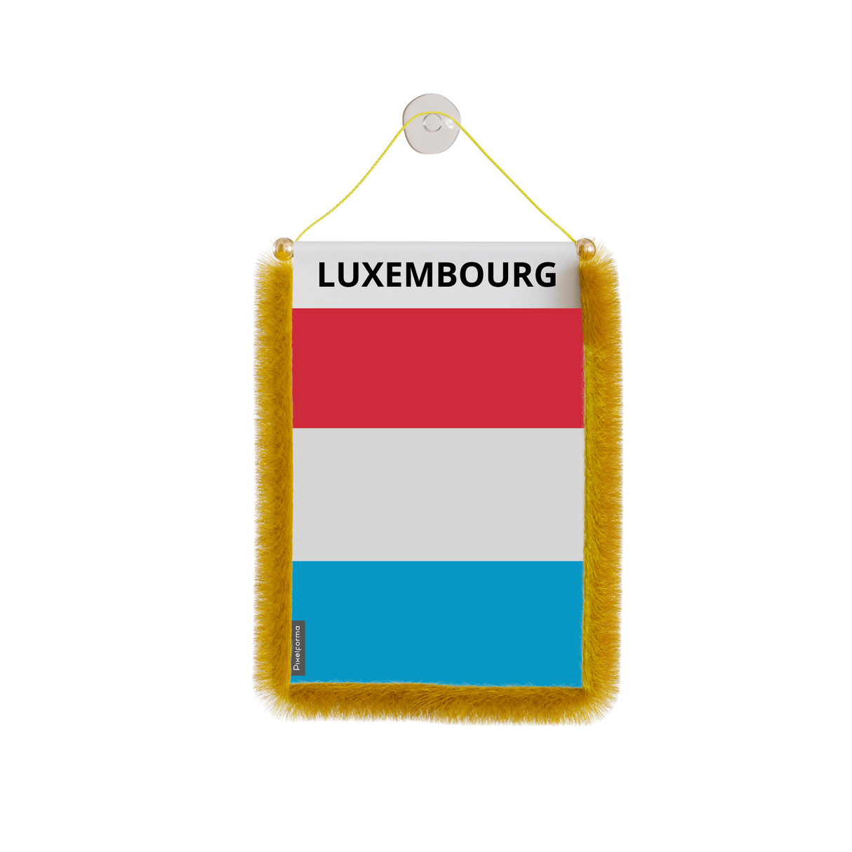 Luxembourg Flag Car Pennant