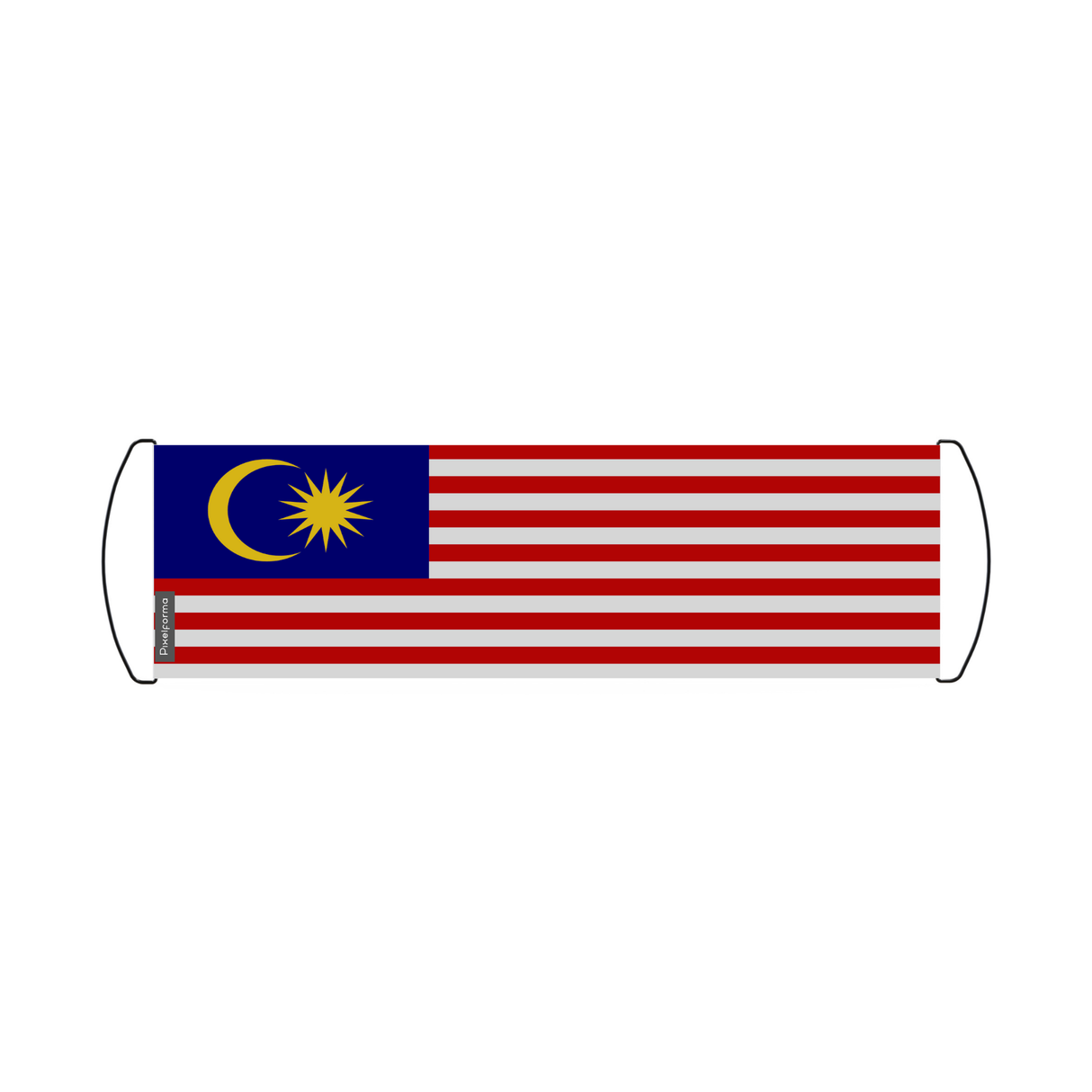 Malaysia Flag Scroll Banner 