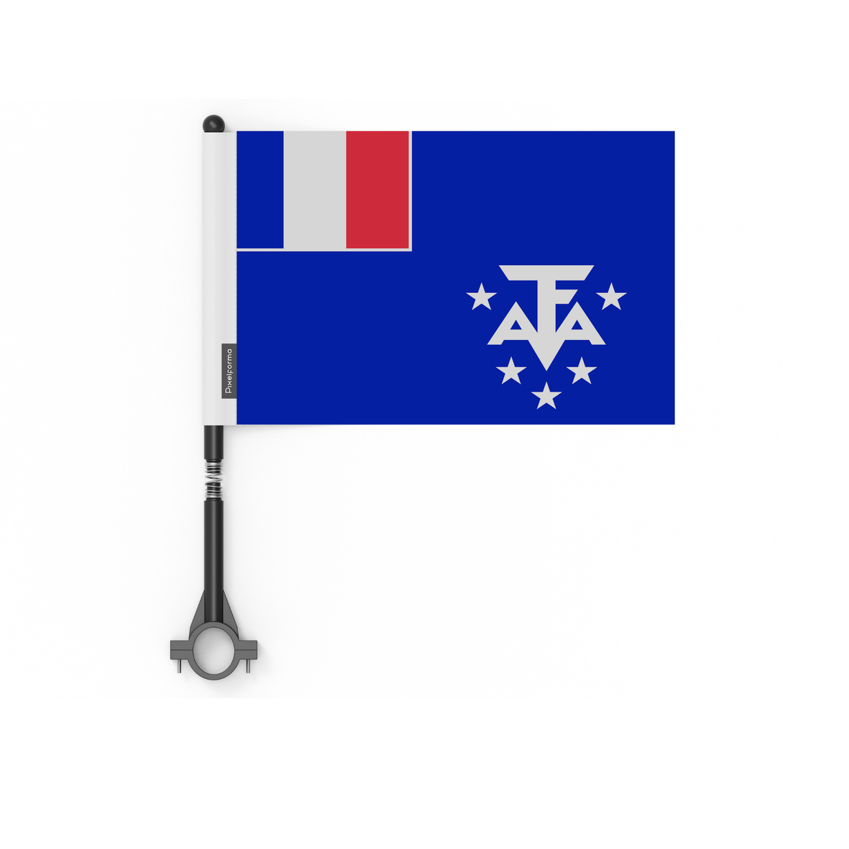 Drapeau Vélo l'Antarctique française en Polyester