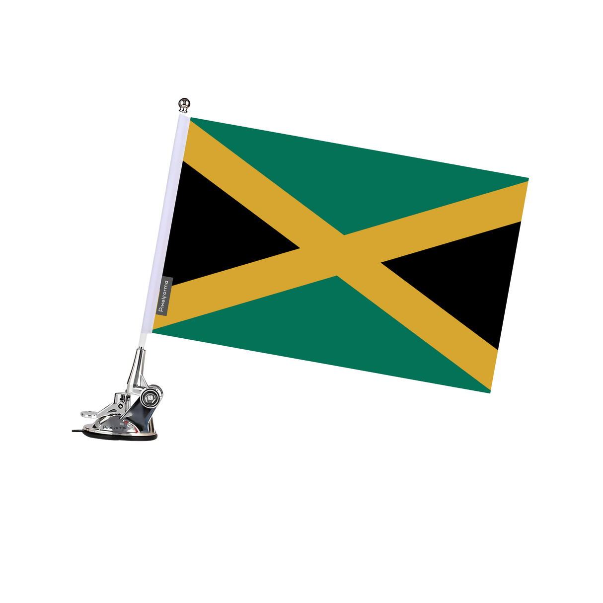 Mât à Ventouse Drapeau Jamaïque en Polyester