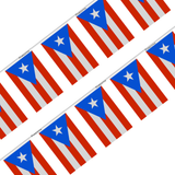 Puerto Rico Flag Garland in Multiple Sizes