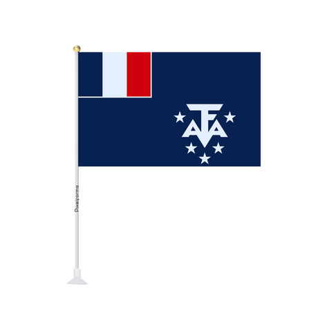 Mini drapeau ventouse Drapeau de l'Antarctique - Pixelforma 