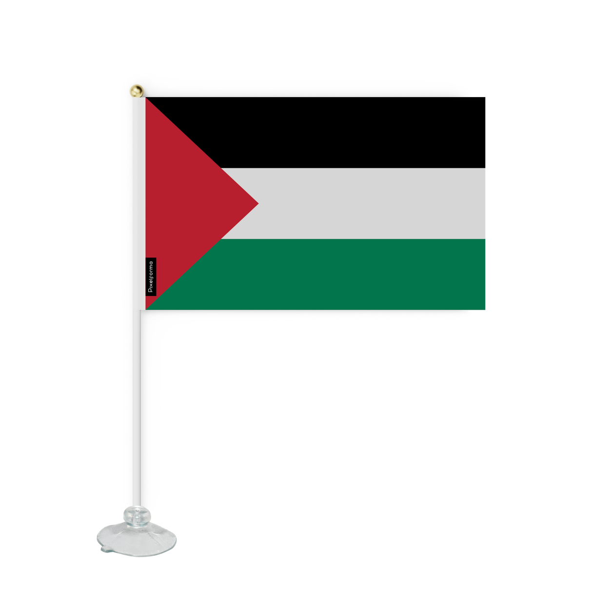 Mini flag suction cup Flag of Palestine