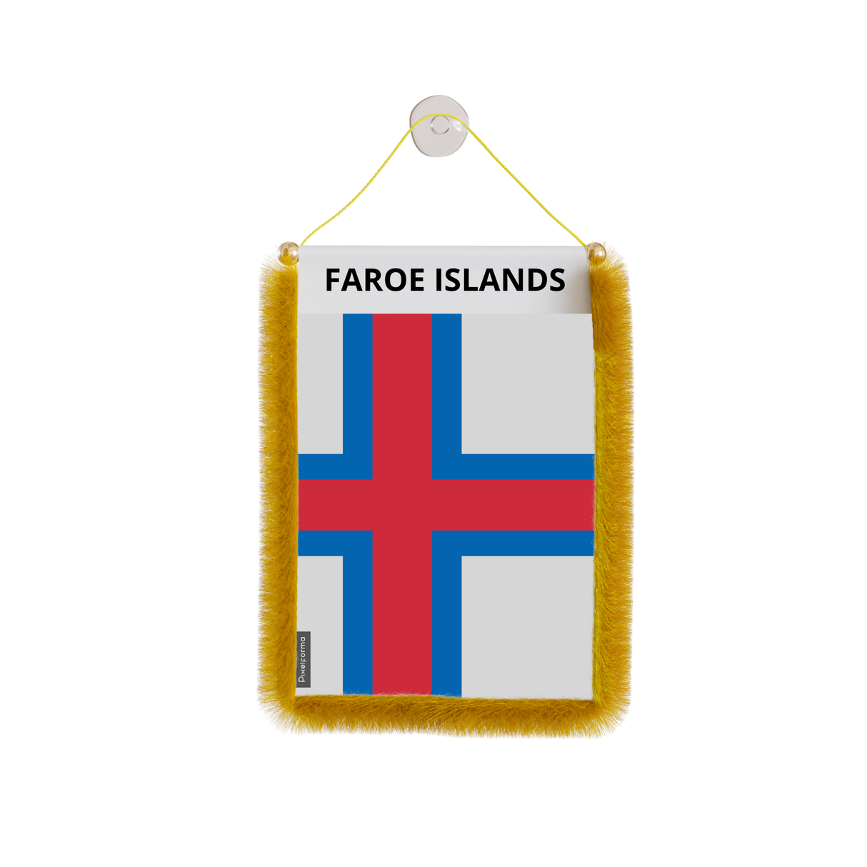 Faroe Islands Flag Car Pennant